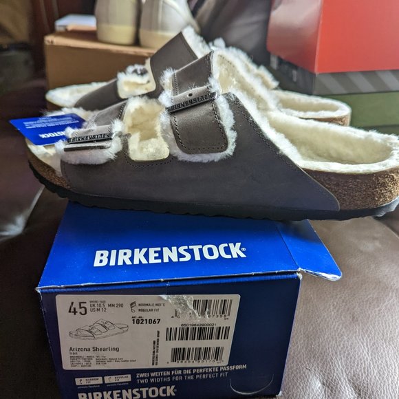 Birkenstock Arizona Shearling Sandals (New/Never worn)